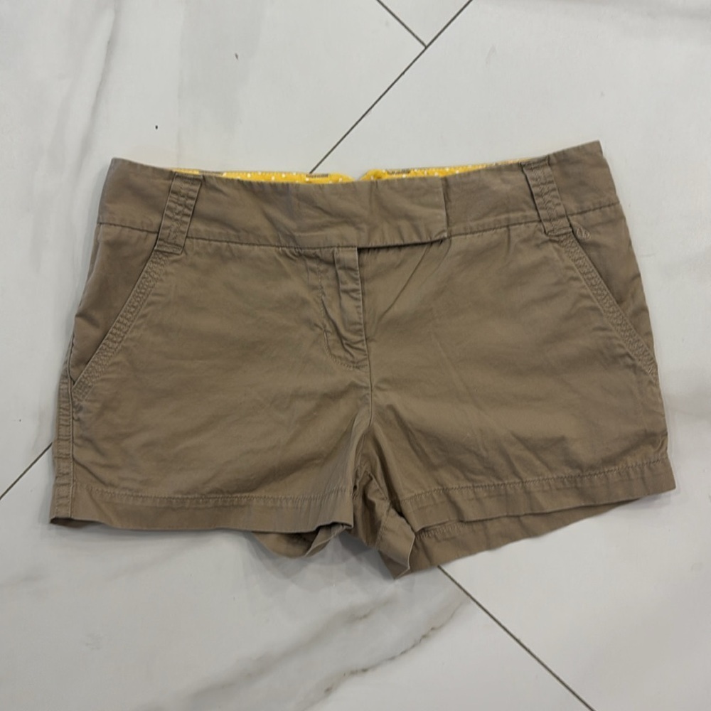 J. Crew Khaki Classic Twill Chino Shorts.  Sz 4